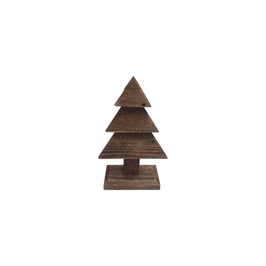 10"H Wooden Chritmas Tree Tabletop Decor