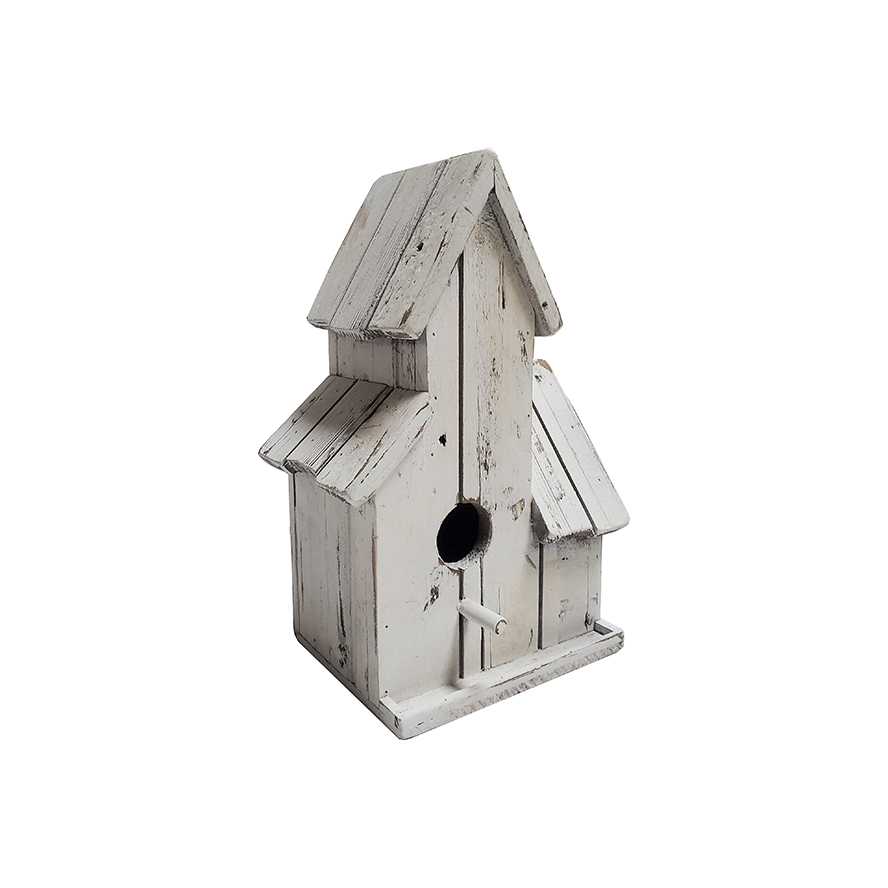 16"H Duplex Wooden Birdhouse