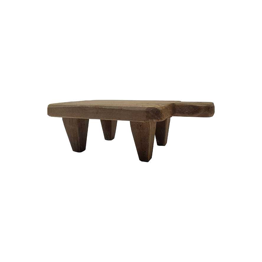8.5"L Reclaimed Wood Rectangle Riser with Handle