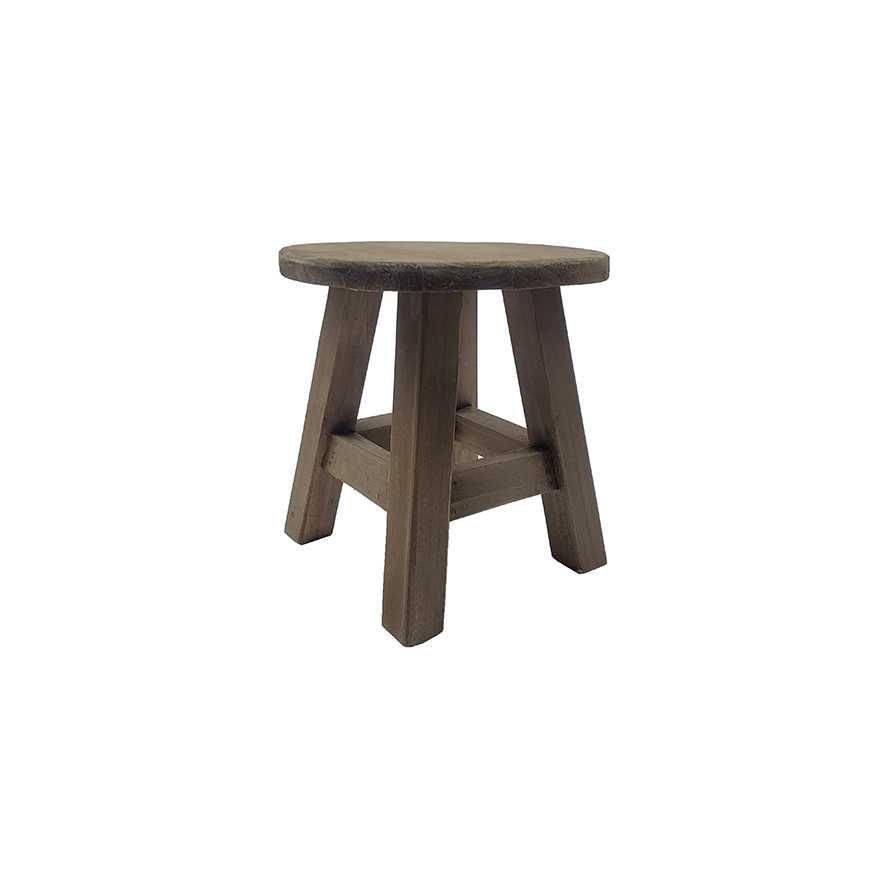 9"H Round Samll Stool / Planter Stand