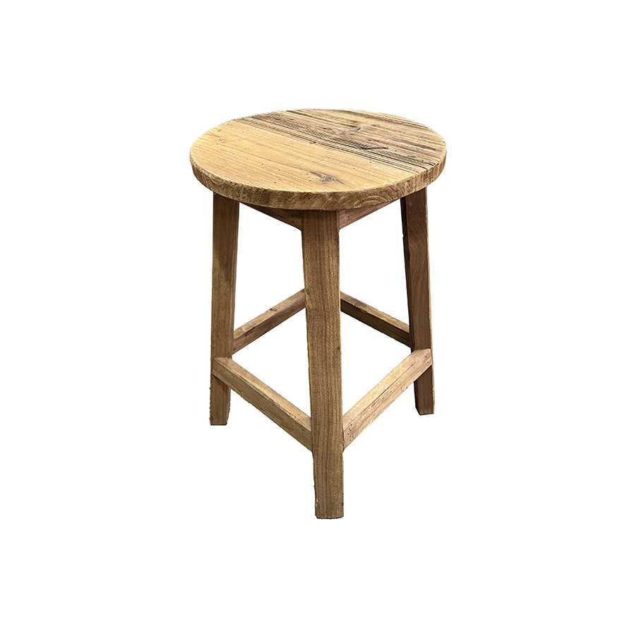 15.125"H Round Samll Tall Stool / Planter Stand