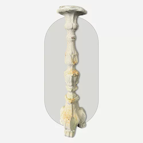 Antique Bleached Decorative Garden Planter Stand, H71cm