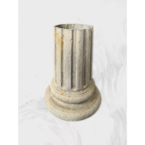 Antique Bleached Decorative Garden Planter Column, H37.5cm