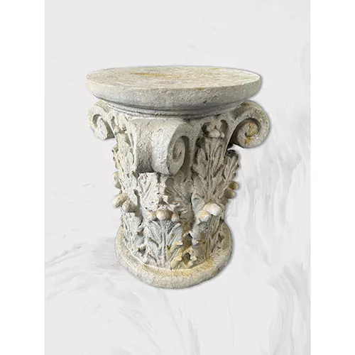 Antique Bleached Decorative Botanical Garden Planter Stand, H38cm