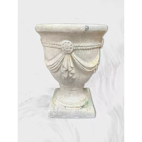 Antique Botanical Chalice Garden Urn Planter, H49.5cm