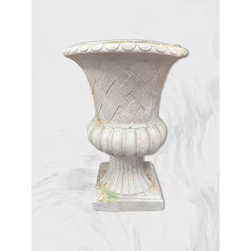 Antique Botanical Chalice Garden Urn Planter Stand, H58.5cm
