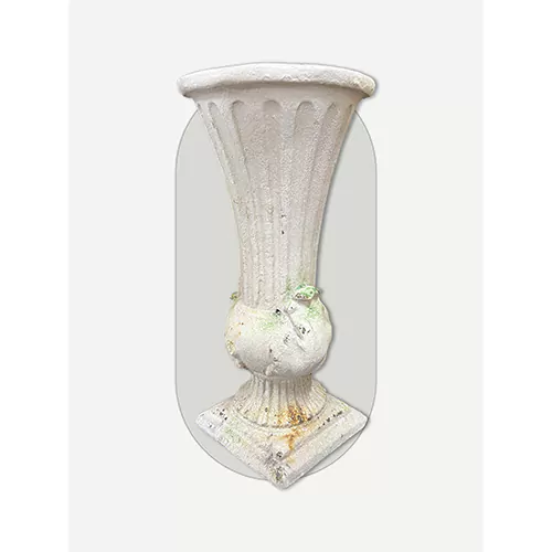 Antique Botanical Chalice Garden Urn Planter Stand, H56cm
